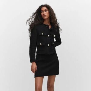 Mango tweed texture jacket